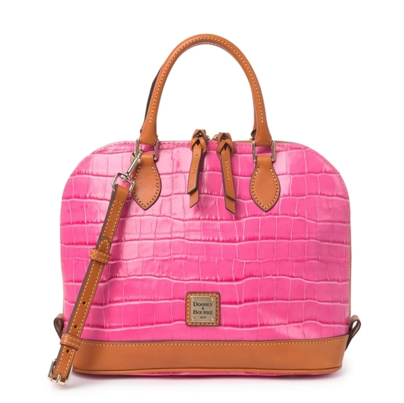 Dooney & Bourke Handbags - ❗SOLD❗ Dooney & Bourke | Snake Leather Zip Dome Satchel Purse